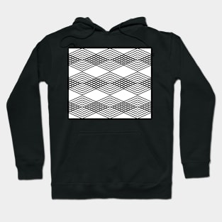 Abstract geometric pattern - black and white. Hoodie